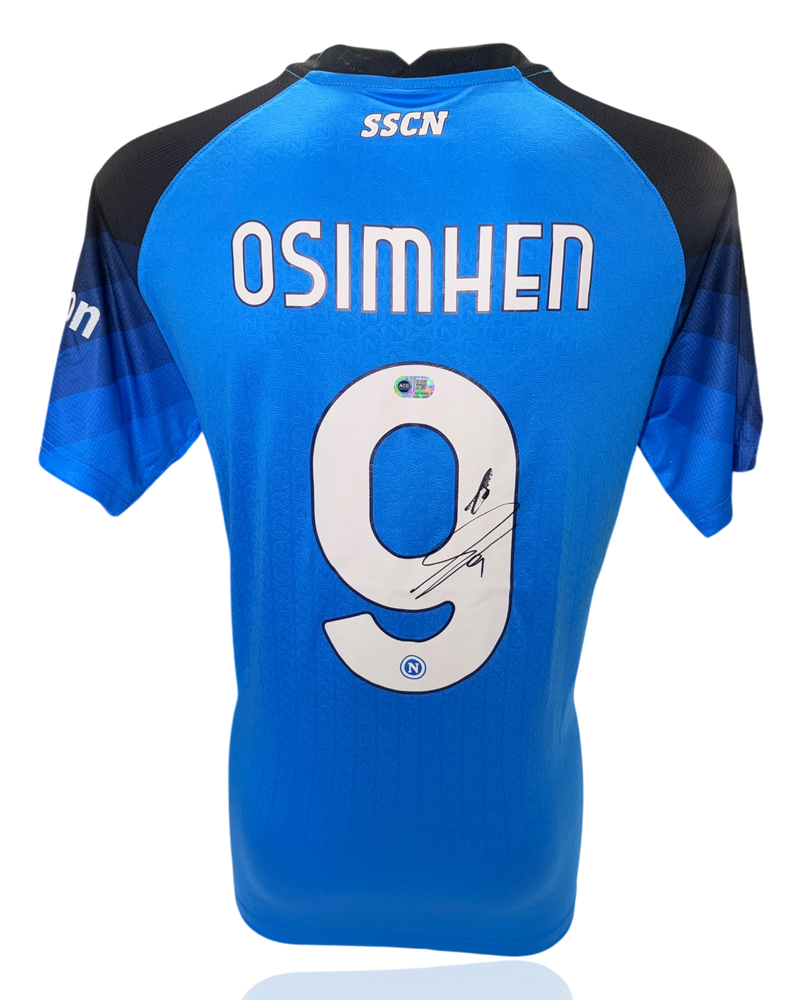 VICTOR OSIMHEN SIGNED SSC NAPOLI 22/23 HOME SERIE A WINNERS SHIRT (ACG CERT AG18100)-1