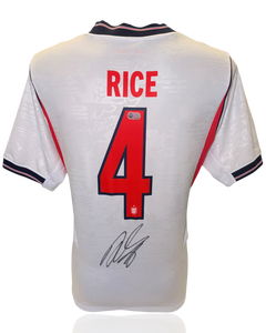 DECLAN RICE SIGNED 2026/28 ENGLAND WORLD CUP HOME SHIRT (ACG CERT AG18183)-1