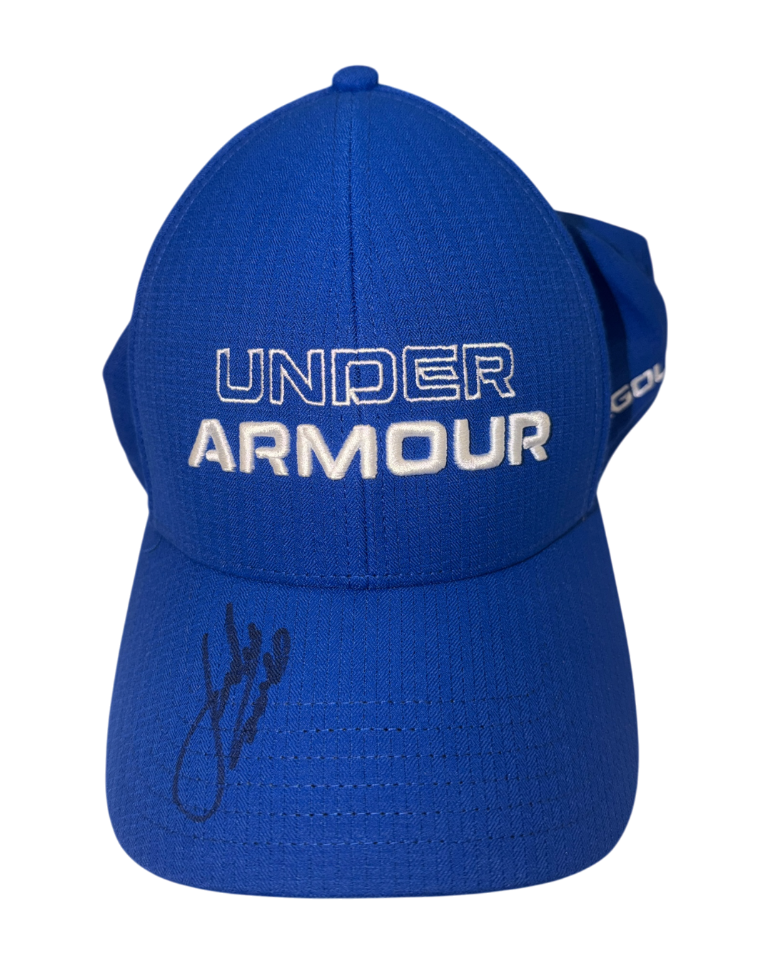 JORDAN SPIETH SIGNED UNDER ARMOUR GOLF OFFICIAL BLUE CAP (ACG CERT AG17605)