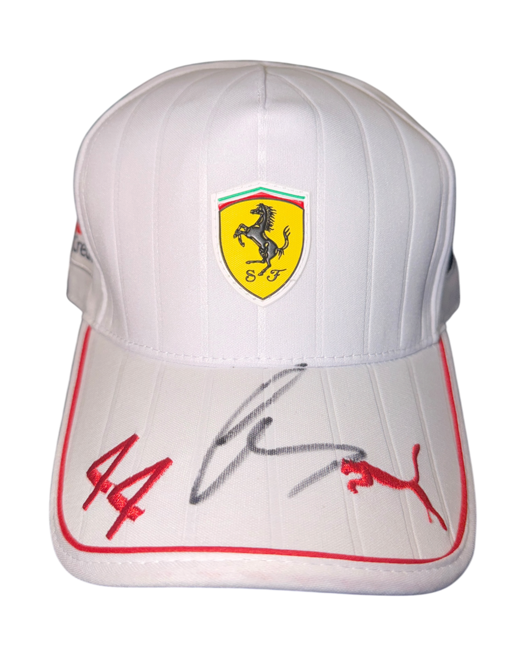 LEWIS HAMILTON SIGNED FERRARI 2025 FORMULA 1 CAP ACG LOA (ACG CERT AG17773)-1