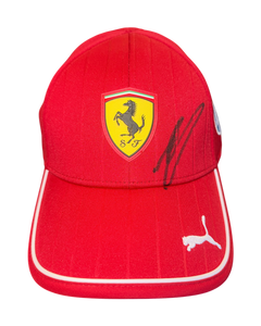 CHARLES LECLERC SIGNED FERRARI PUMA 2025 FORMULA 1 CAP (ACG CERT AG17772)-1