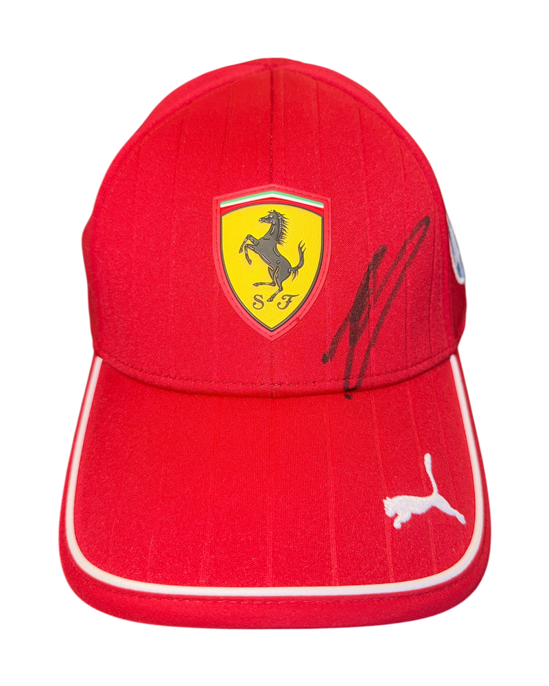 CHARLES LECLERC SIGNED FERRARI PUMA 2025 FORMULA 1 CAP (ACG CERT AG17772)-1