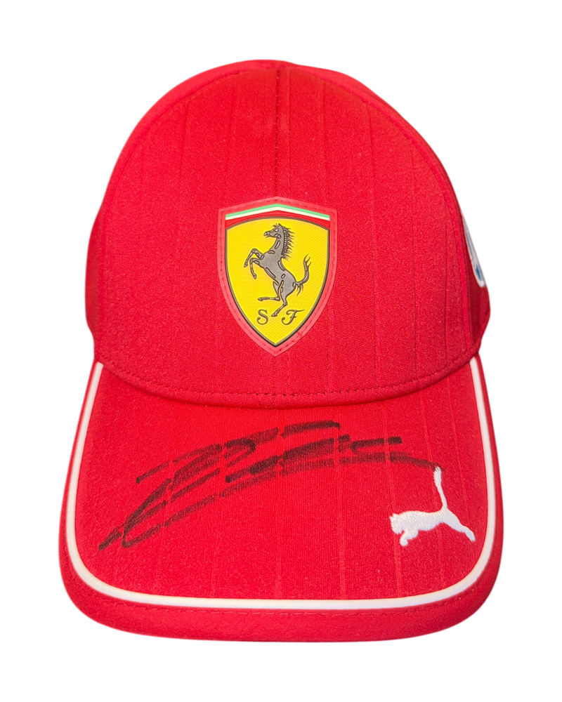 CHARLES LECLERC SIGNED FERRARI PUMA 2025 FORMULA 1 CAP (ACG CERT AG18804)-1