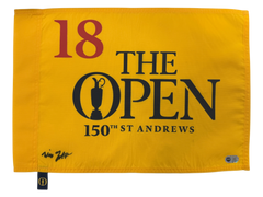 WILL ZALATORIS SIGNED GOLF 150TH OPEN PIN FLAG ST ANDREWS (ACG CERT AG17650)-1