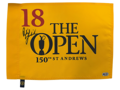 PHIL MICKELSON SIGNED 150TH OPEN GOLF PIN FLAG ST ANDREWS (ACG CERT AG17649)-1