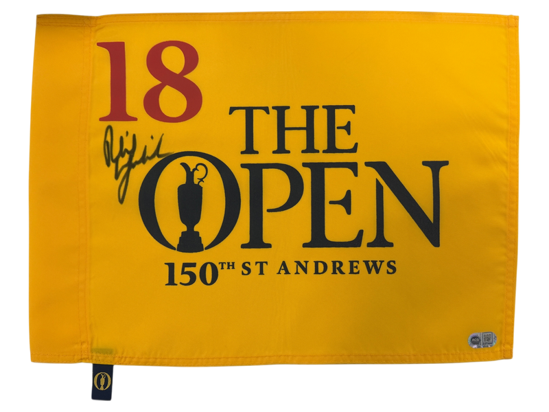 PHIL MICKELSON SIGNED 150TH OPEN GOLF PIN FLAG ST ANDREWS (ACG CERT AG17649)-1