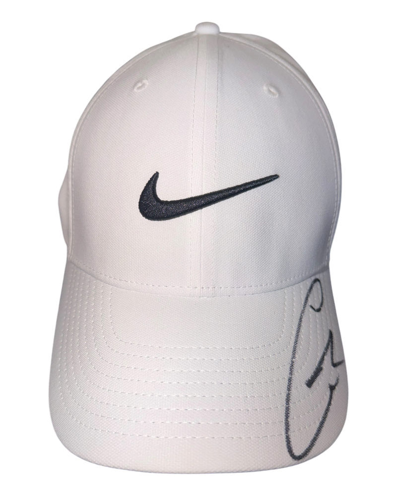 CARLOS ALCARAZ SIGNED WHITE NIKE TENNIS CAP WIMBLEDON (ACG CERT AG17611)-1