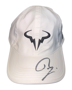 RAFAEL NADAL SIGNED WHITE NADAL NIKE TENNIS CAP (ACG CERT AG17612)-1