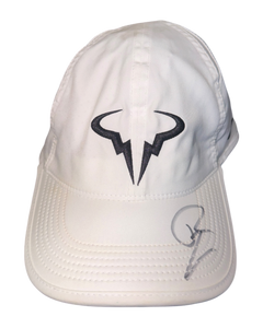 RAFAEL NADAL SIGNED WHITE NADAL NIKE TENNIS CAP (ACG CERT AG17613)-1