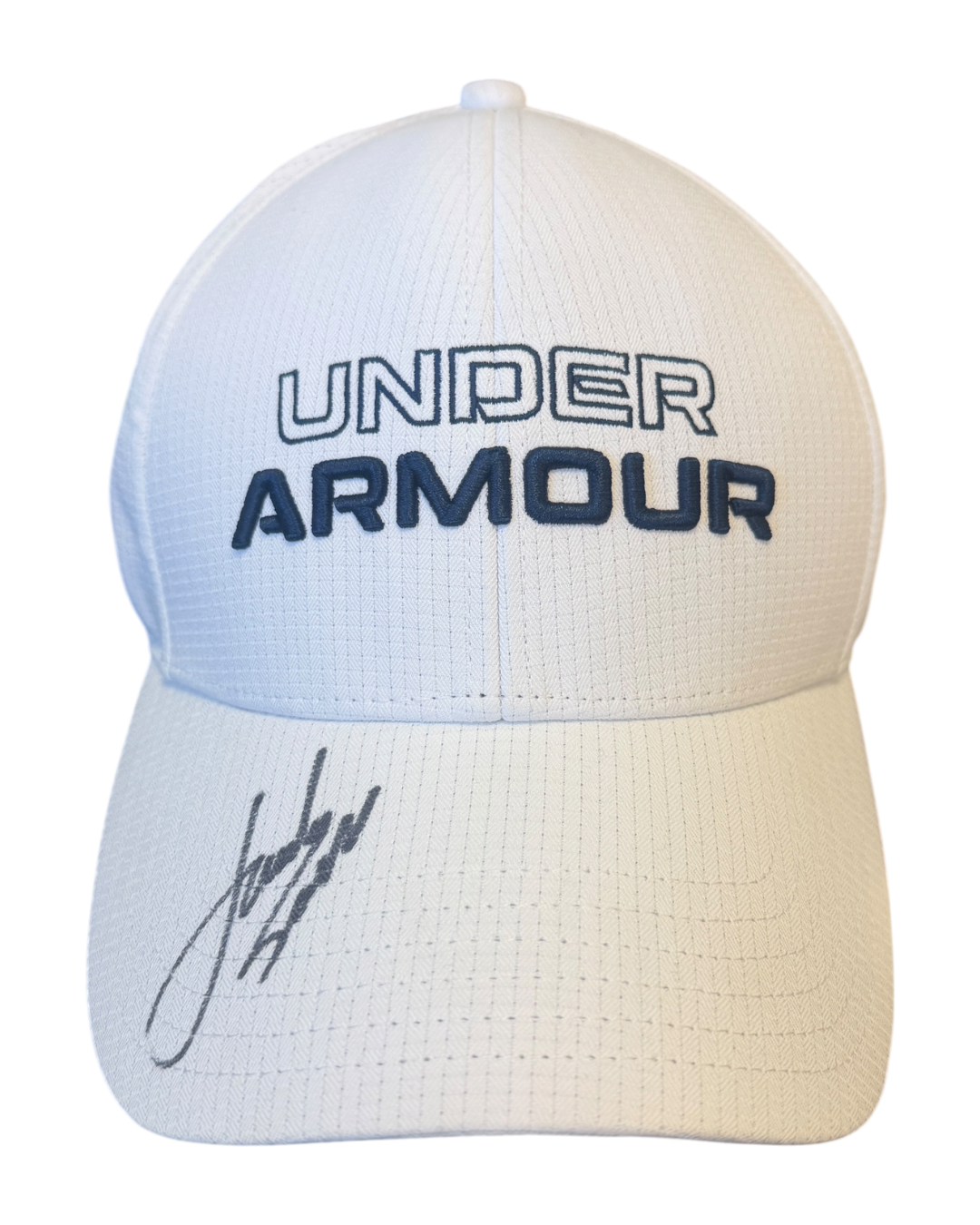 JORDAN SPIETH SIGNED UNDER ARMOUR GOLF OFFICIAL WHITE CAP (ACG CERT AG17604)