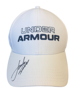 JORDAN SPIETH SIGNED UNDER ARMOUR GOLF OFFICIAL WHITE CAP (ACG CERT AG17604)-1