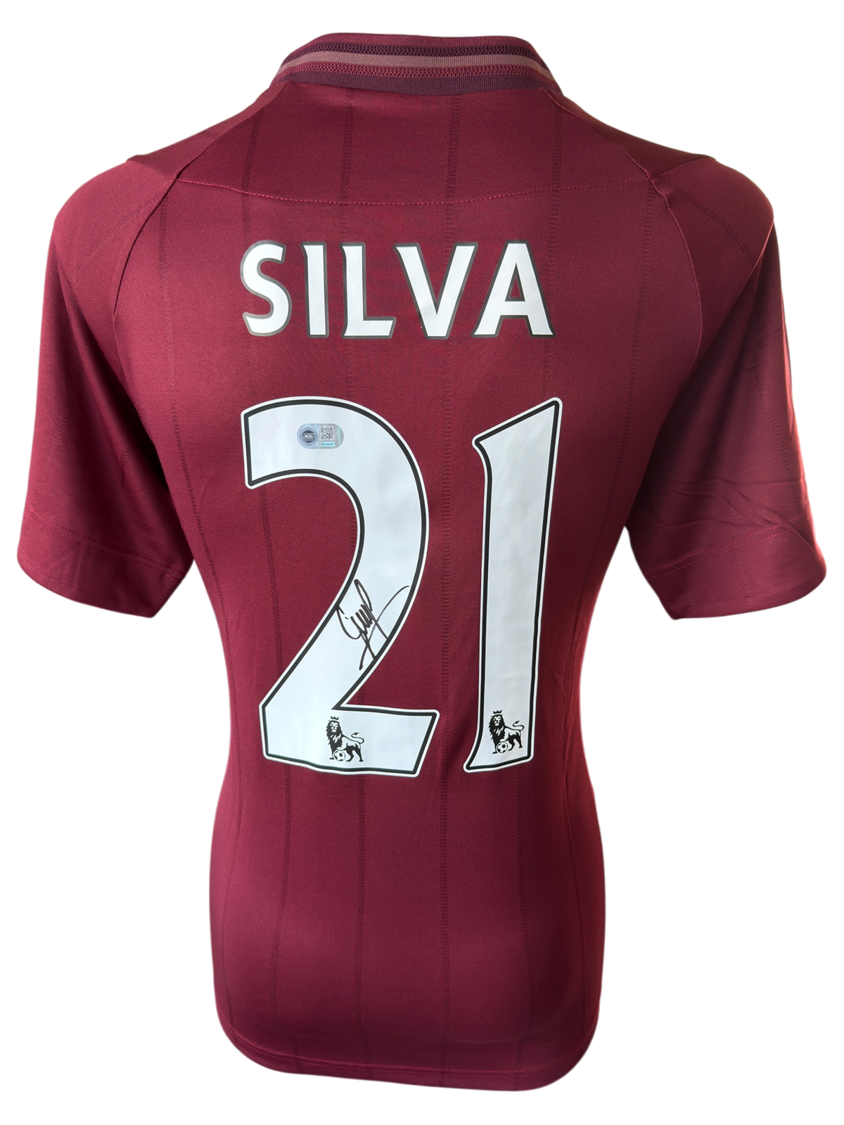 DAVID SILVA SIGNED MANCHESTER CITY 2012/13 AWAY SHIRT (ACG CERT AG136161)