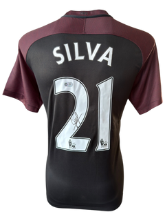 DAVID SILVA SIGNED MANCHESTER CITY 2012/13 AWAY SHIRT (ACG CERT AG136162)-1