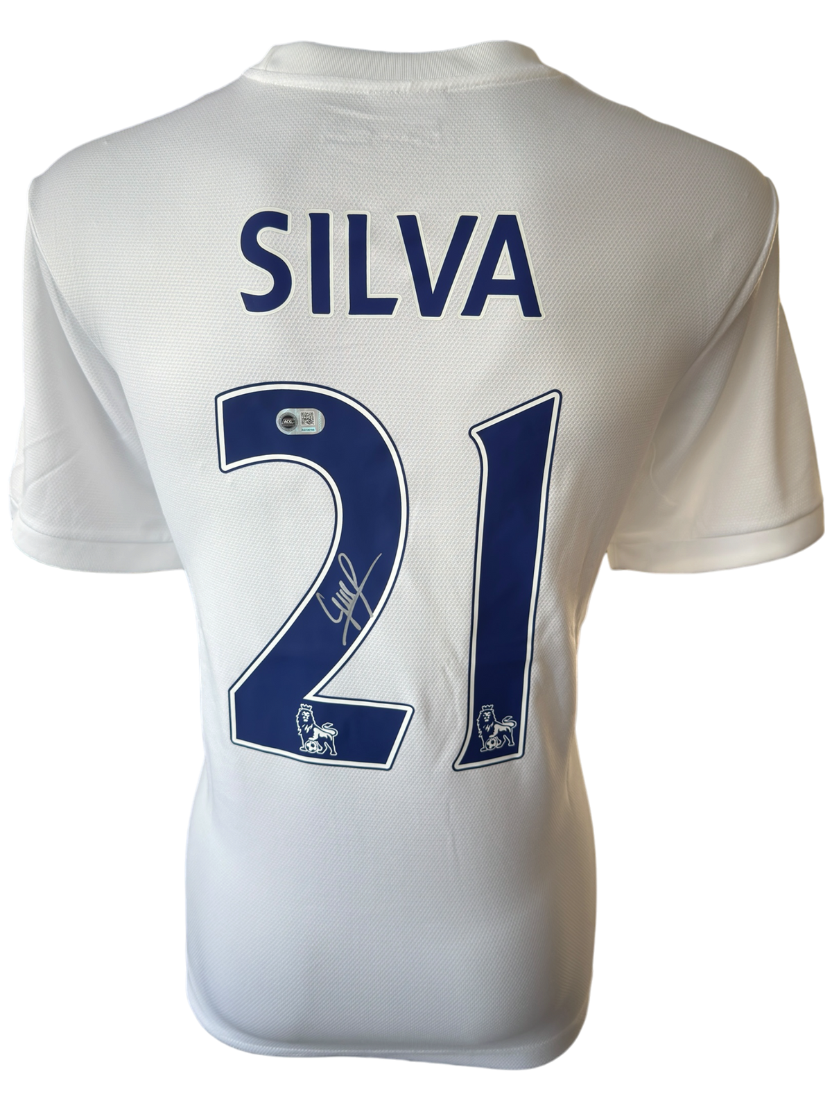 DAVID SILVA SIGNED MANCHESTER CITY 2013/14 THIRD SHIRT (ACG CERT AG136165)-1