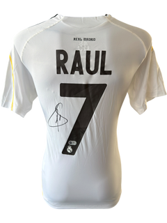 RAUL SIGNED REAL MADRID 2009/10 HOME SHIRT (ACG CERT AG136180)-1