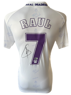 RAUL SIGNED REAL MADRID 1994/96 HOME SHIRT (ACG CERT AG136182)-1