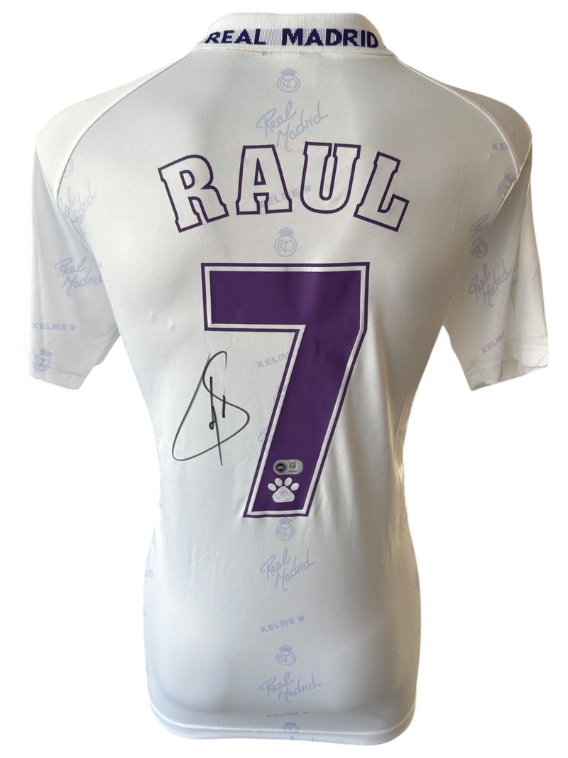 RAUL SIGNED REAL MADRID 1994/96 HOME SHIRT (ACG CERT AG136182)-1