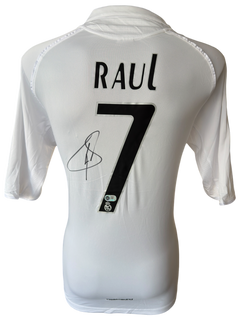 RAUL SIGNED REAL MADRID 2005/06 HOME SHIRT (ACG CERT AG136183)-1