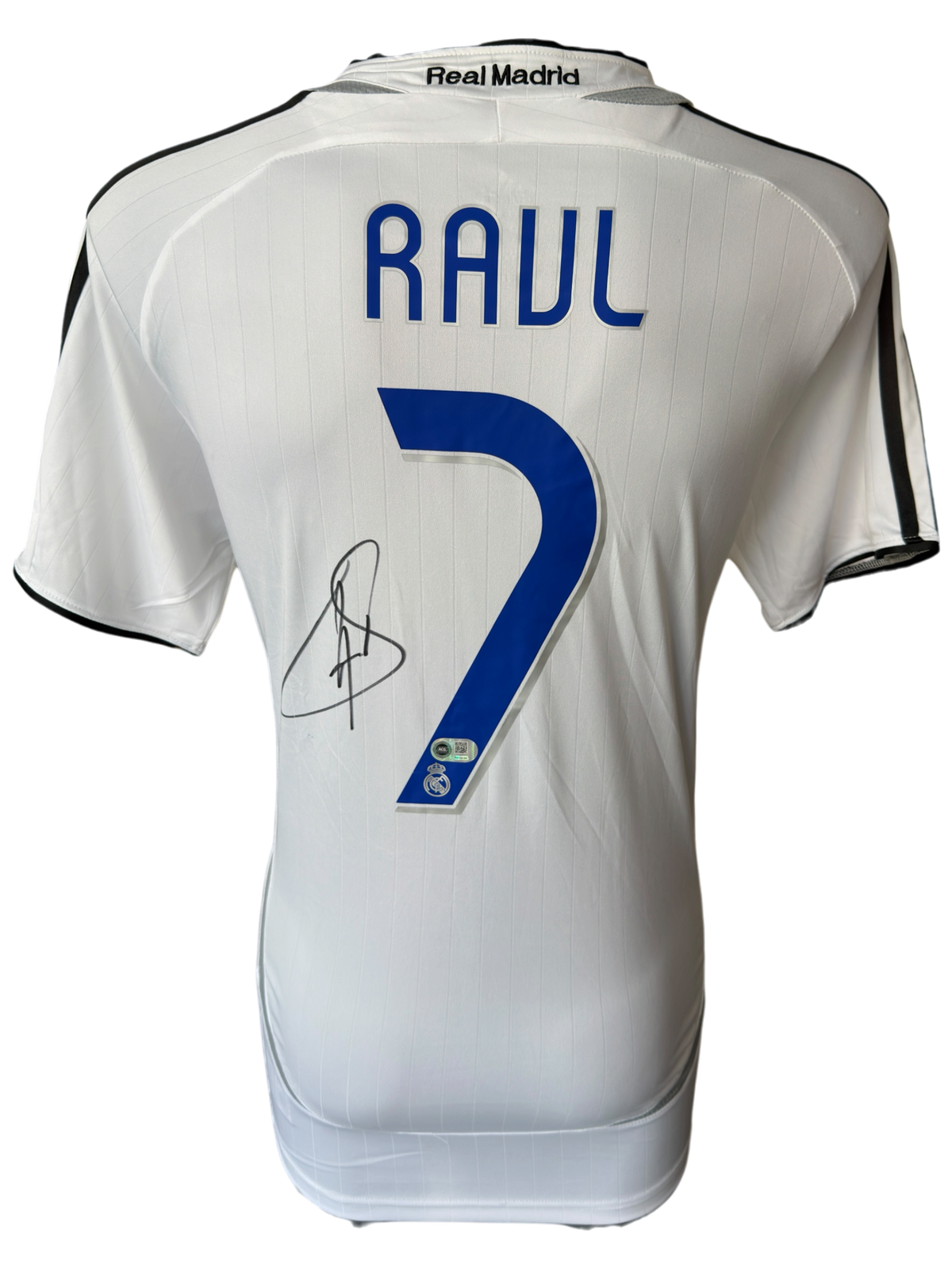 RAUL SIGNED REAL MADRID 2006/07 HOME SHIRT (ACG CERT AG136184)-1