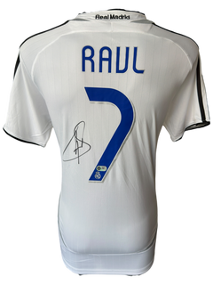 RAUL SIGNED REAL MADRID 2006/07 HOME SHIRT (ACG CERT AG136184)-1