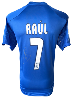 RAUL SIGNED REAL MADRID 2004/05 THIRD SHIRT (ACG CERT AG136185)-1
