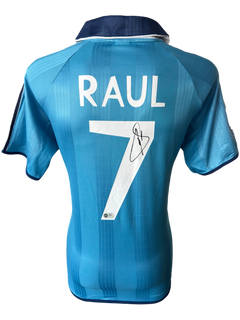 RAUL SIGNED REAL MADRID 1999/00 THIRD SHIRT (ACG CERT AG136186)-1