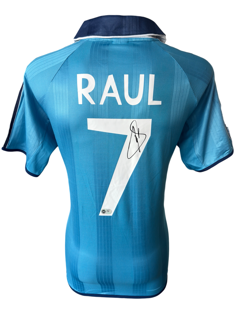 RAUL SIGNED REAL MADRID 1999/00 THIRD SHIRT (ACG CERT AG136186)-1