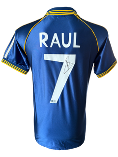 RAUL SIGNED REAL MADRID 1998/99 THIRD SHIRT (ACG CERT AG136187)-1
