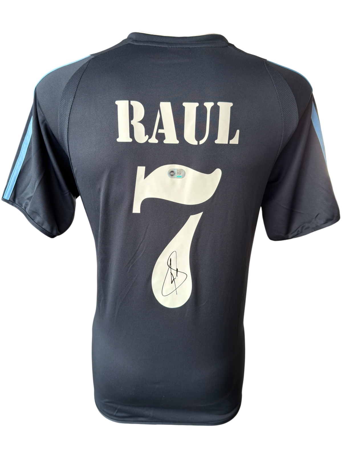 RAUL SIGNED REAL MADRID 2003/04 AWAY SHIRT (ACG CERT AG136188)