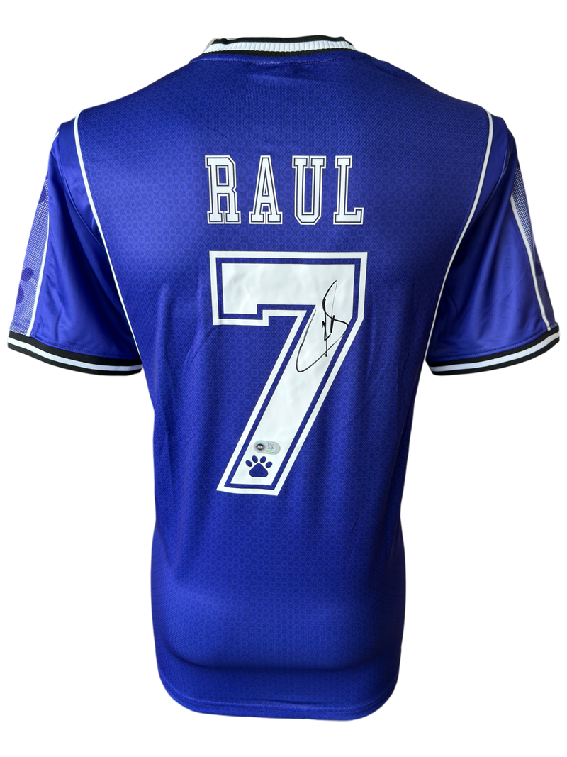 RAUL SIGNED REAL MADRID 1997/98 AWAY SHIRT (ACG CERT AG136189)-1