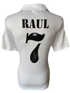 RAUL SIGNED REAL MADRID 2001/02 HOME UCL FINAL SHIRT (ACG CERT AG136197)-1