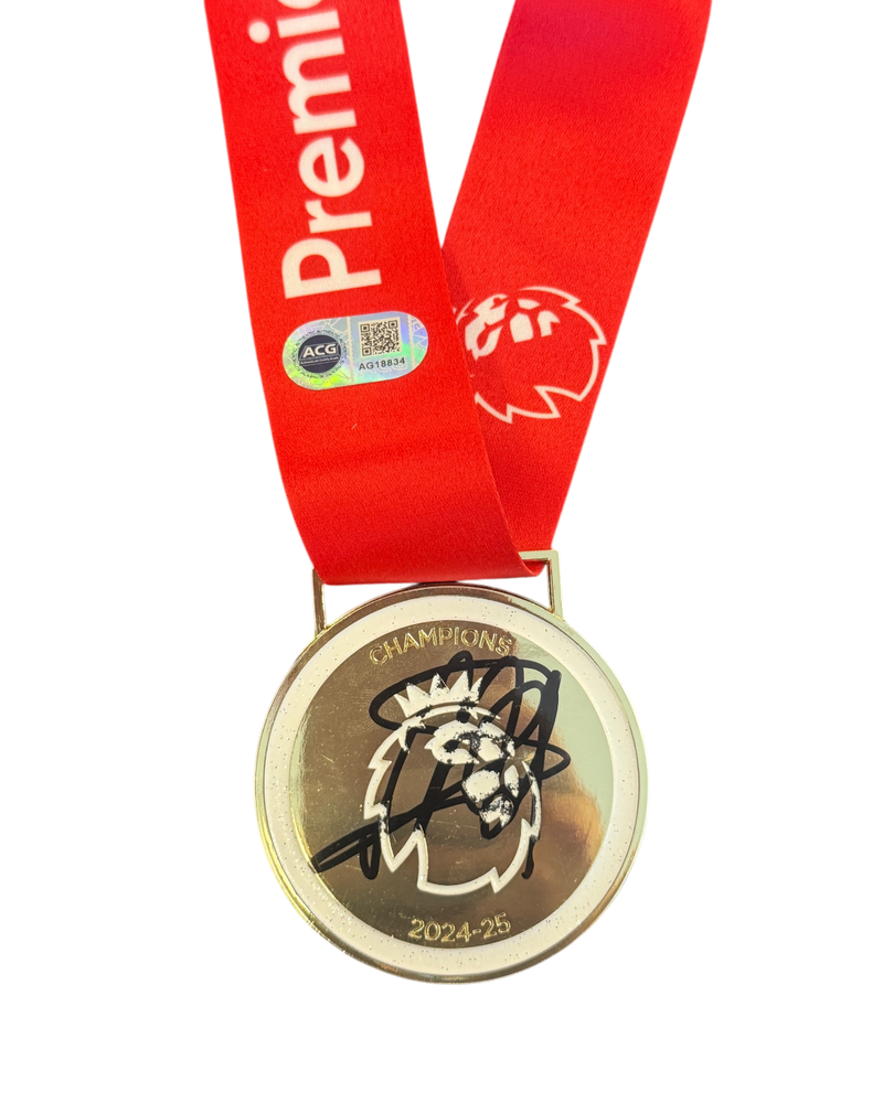 ARNE SLOT SIGNED LIVERPOOL 2024/25 LEAGUE WINNING MEDAL (ACG CERT AG18834)-1