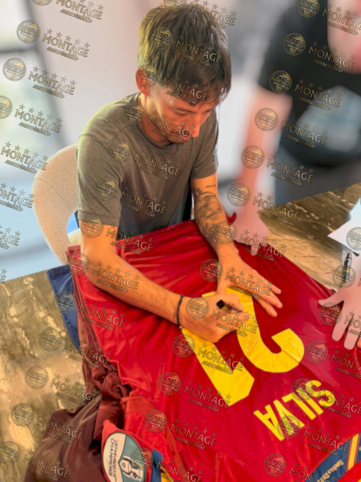 DAVID SILVA SIGNED SPAIN EURO 2012 WINNERS HOME SHIRT (ACG CERT AG136160)-2