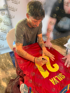 DAVID SILVA SIGNED SPAIN EURO 2012 WINNERS HOME SHIRT (ACG CERT AG136160)-2