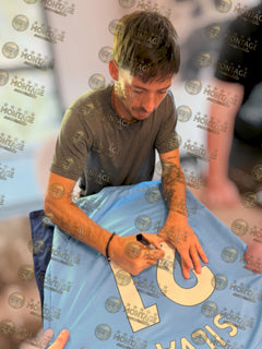 DAVID SILVA SIGNED MANCHESTER CITY 2019/20 HOME SHIRT (ACG CERT AG136167)-2
