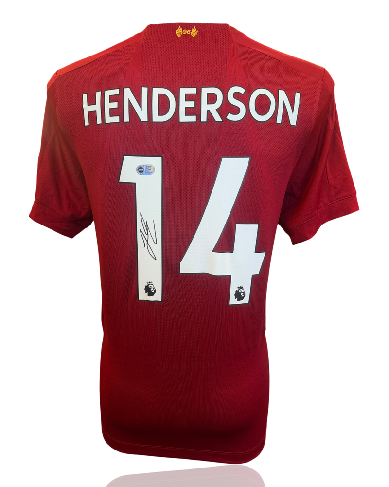 JORDAN HENDERSON SIGNED 19/20 LIVERPOOL LEAGUE WINNERS SHIRT (ACG CERT AG18845)-1