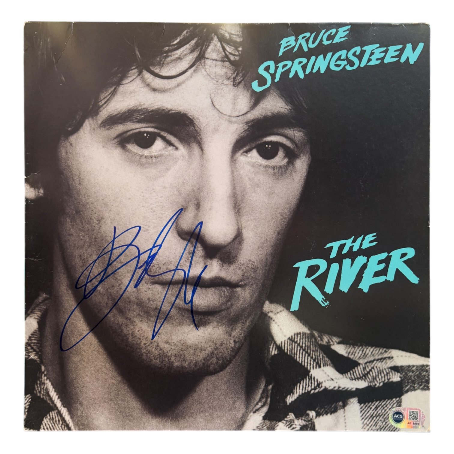 BRUCE SPRINGSTEEN SIGNED THE RIVER VINYL LP (ACG CERT AG18869)-1
