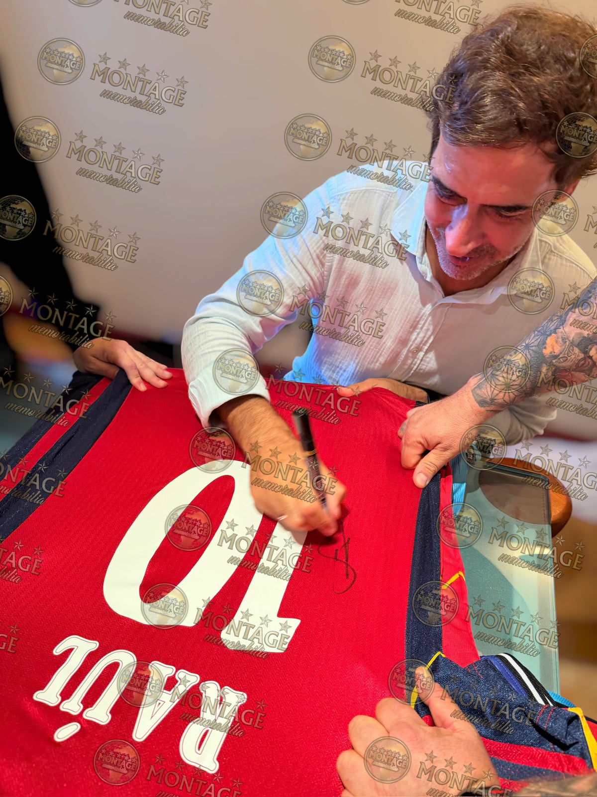 RAUL SIGNED SPAIN 1998/00 HOME SHIRT (ACG CERT AG136176)-2