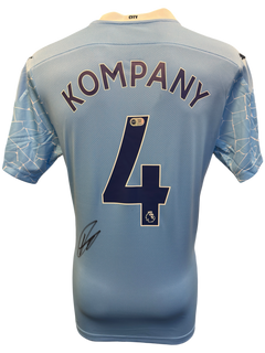 VINCENT KOMPANY SIGNED MANCHESTER CITY 2020/21 HOME SHIRT (ACG CERT AG19436)-1