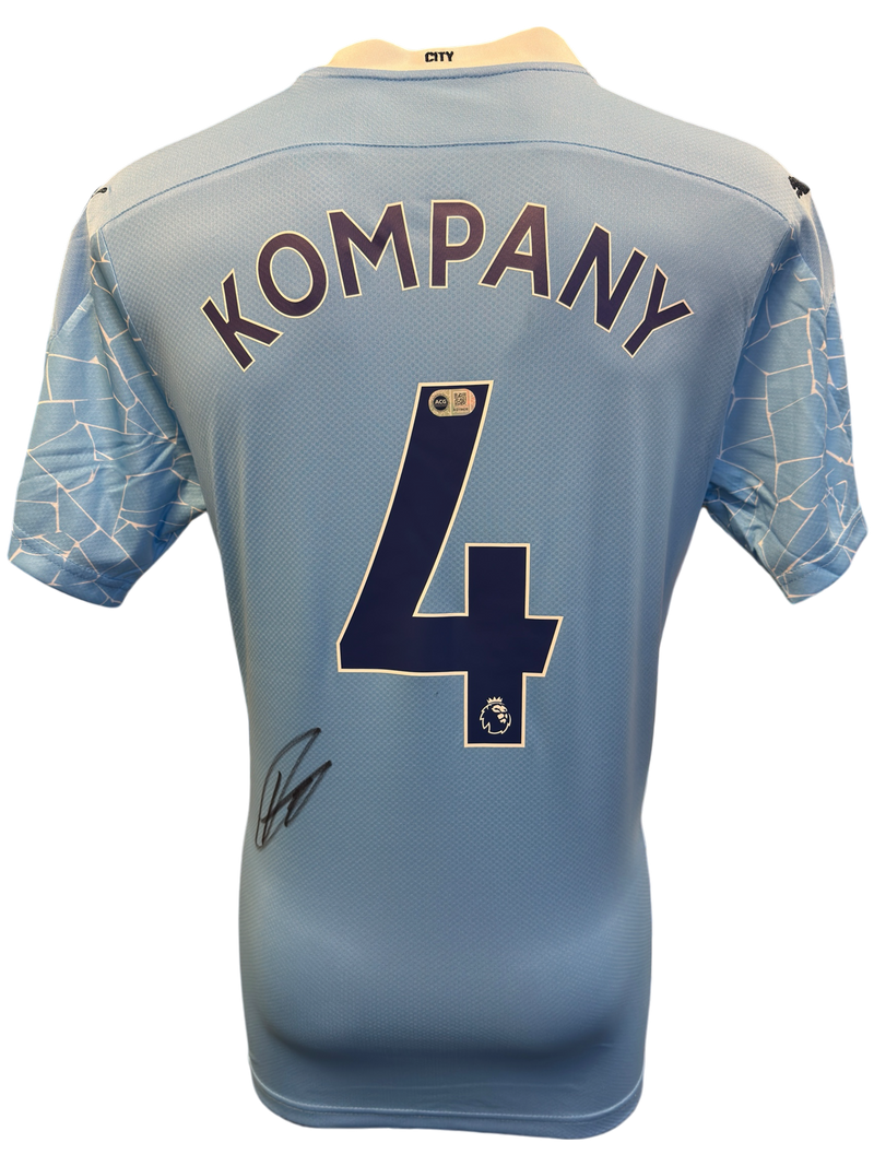 VINCENT KOMPANY SIGNED MANCHESTER CITY 2020/21 HOME SHIRT (ACG CERT AG19436)-1