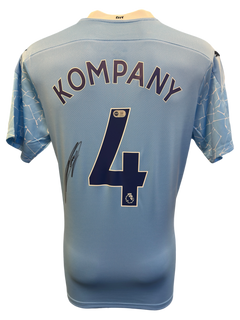 VINCENT KOMPANY SIGNED MANCHESTER CITY 2020/21 HOME SHIRT (ACG CERT AG19437)-1