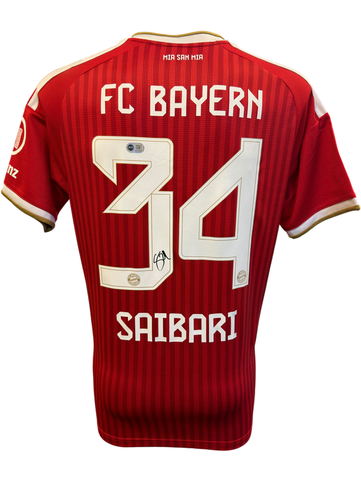 ISMAEL SAIBARI SIGNED FC BAYERN MUNICH 2026/27 HOME SHIRT (ACG CERT AG19438)
