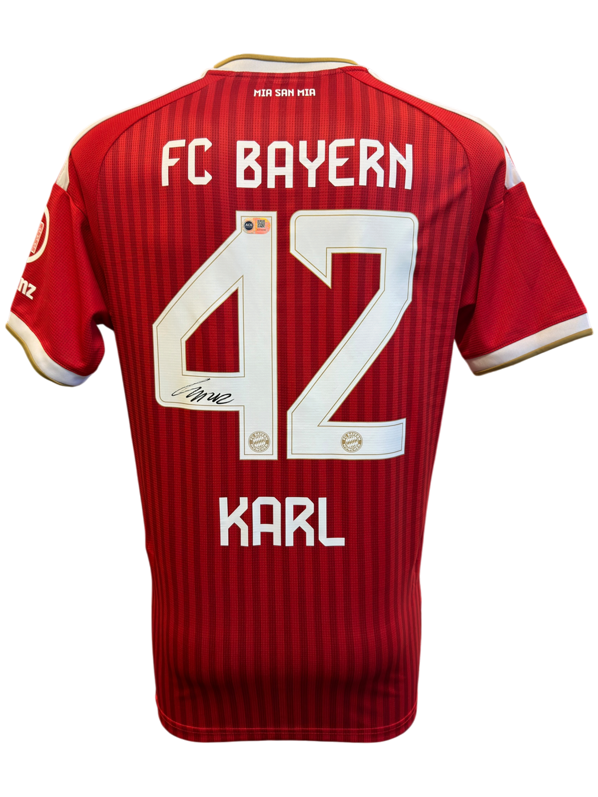 LENNART KARL SIGNED FC BAYERN MUNICH 2026/27 HOME SHIRT (ACG CERT AG19448)-1