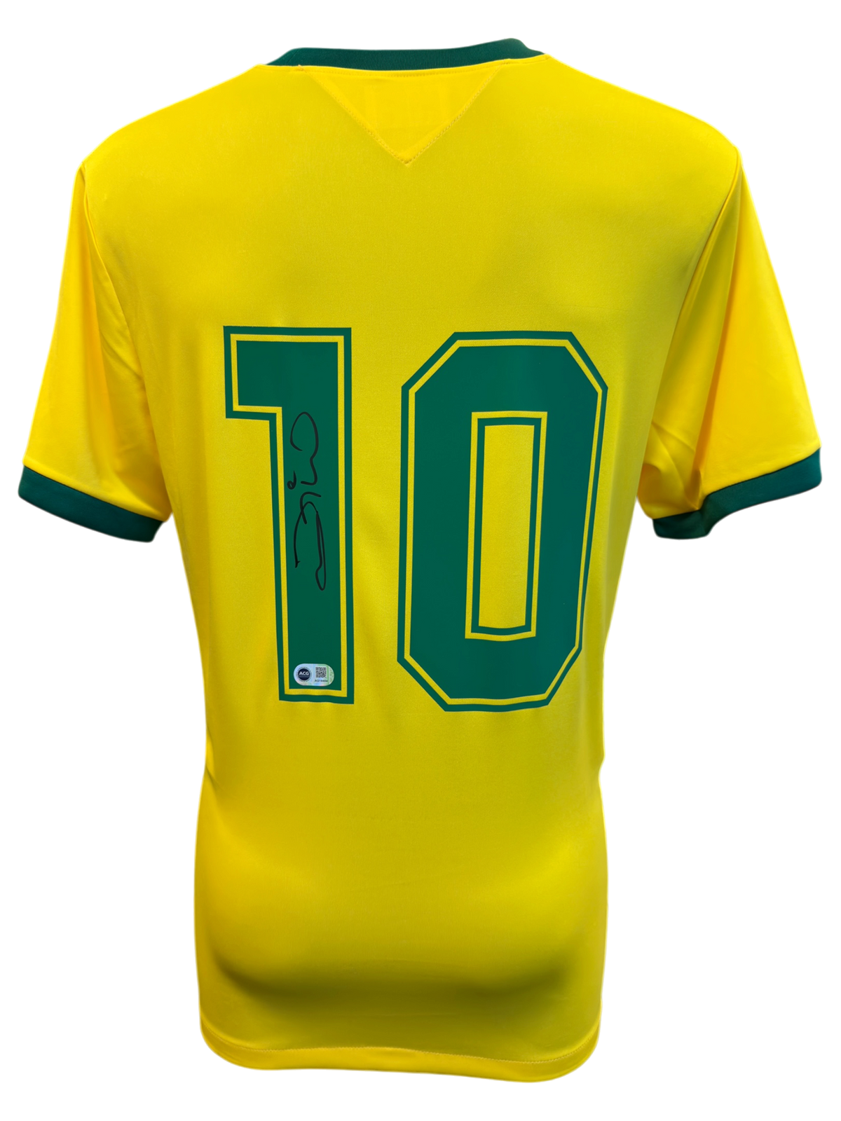 ZICO SIGNED BRAZIL 1982 WORLD CUP HOME SHIRT (ACG CERT AG19454)