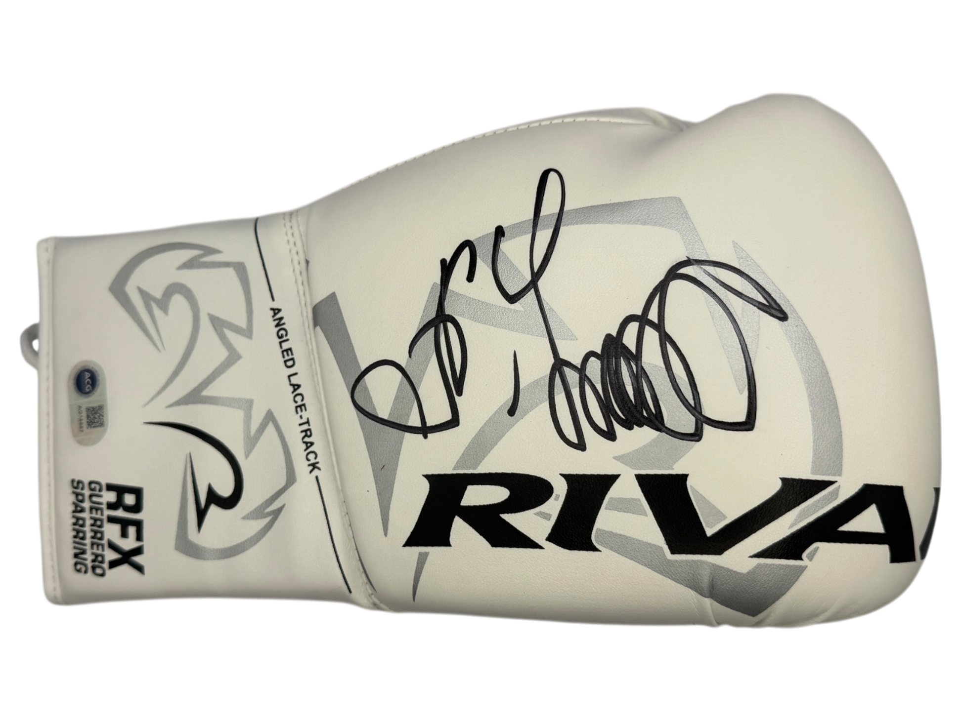 OLEKSANDR USYK SIGNED WHITE RIVAL BOXING GLOVE UNDISPUTED CHAMP (ACG CERT AG18887)-1