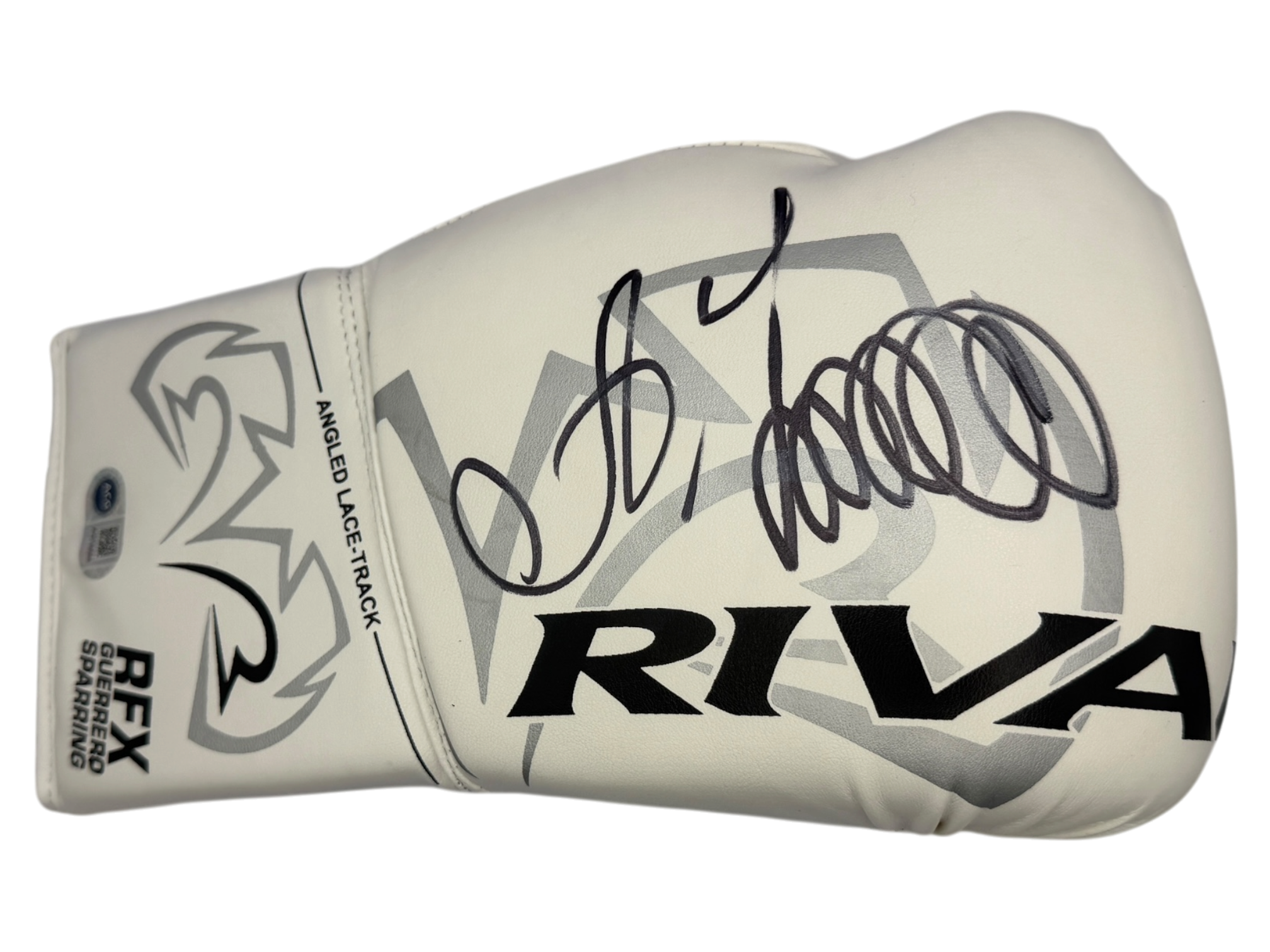 OLEKSANDR USYK SIGNED WHITE RIVAL BOXING GLOVE UNDISPUTED CHAMP (ACG CERT AG18888)