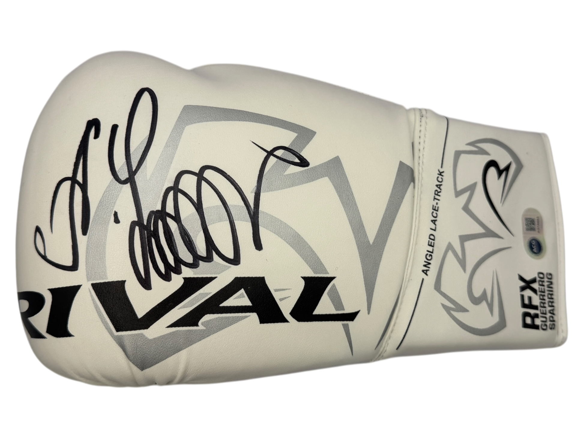 OLEKSANDR USYK SIGNED WHITE RIVAL BOXING GLOVE UNDISPUTED CHAMP (ACG CERT AG18893)-1