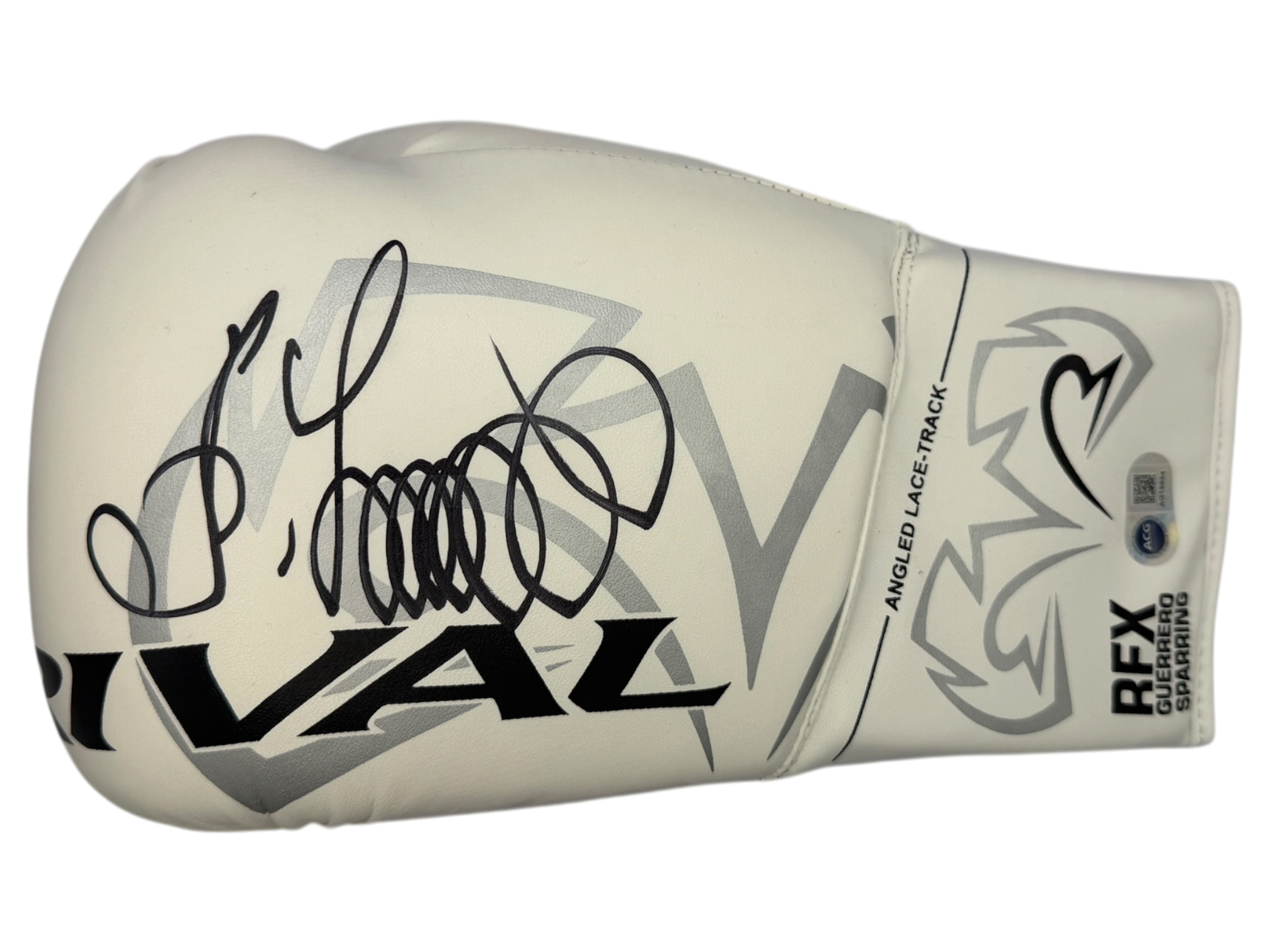 OLEKSANDR USYK SIGNED WHITE RIVAL BOXING GLOVE UNDISPUTED CHAMP (ACG CERT AG18894)