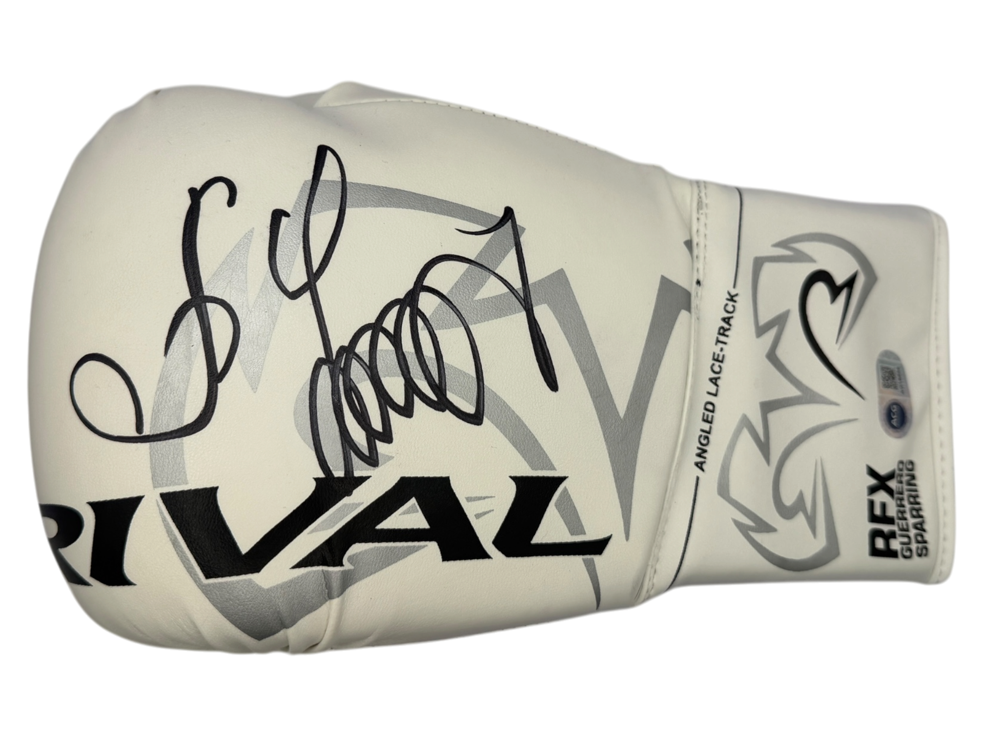 OLEKSANDR USYK SIGNED WHITE RIVAL BOXING GLOVE UNDISPUTED CHAMP (ACG CERT AG18896)
