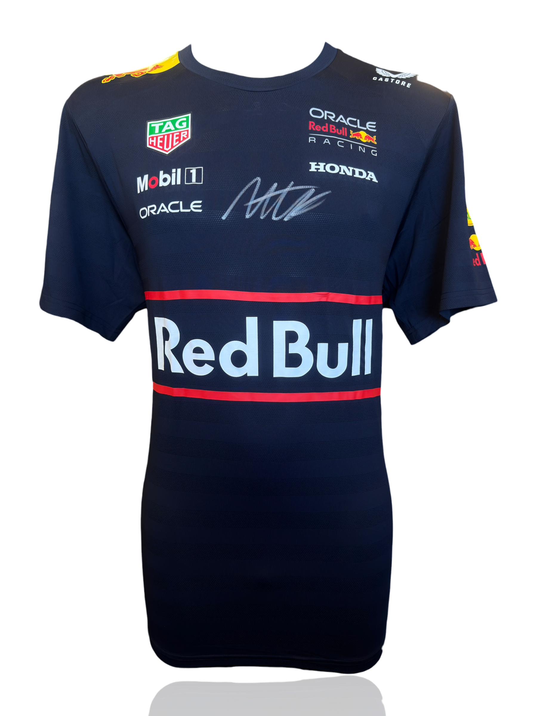 MAX VERSTAPPEN SIGNED RED BULL RACING ORACLE FORMULA 1 T-SHIRT (ACG CERT AG19013)